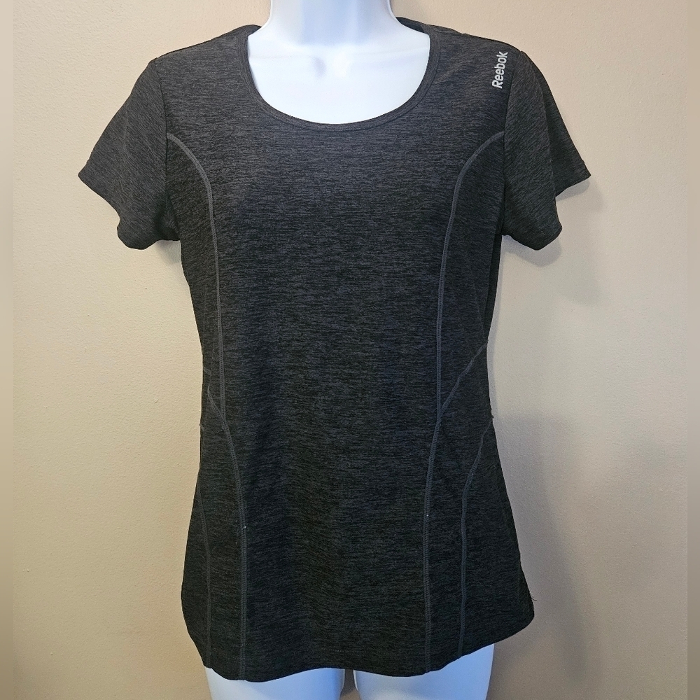 Reebok Women's Size XS Running T Shirt Heathered Gray